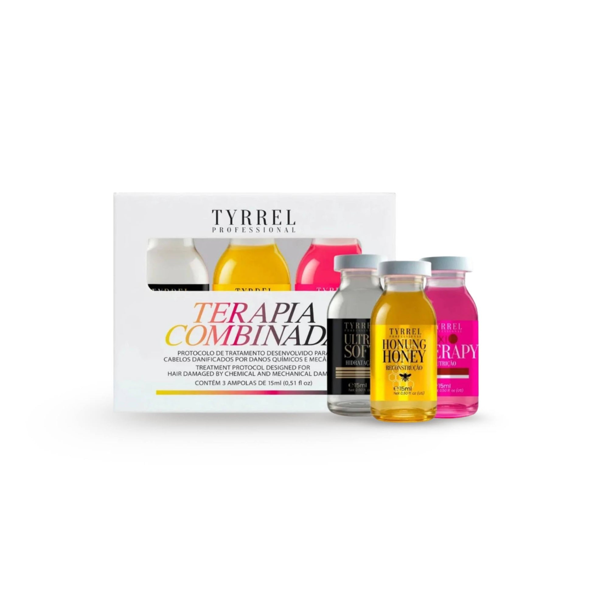Terapia Capilar Combinada Ampolas 3 x 15mL - Tyrrel