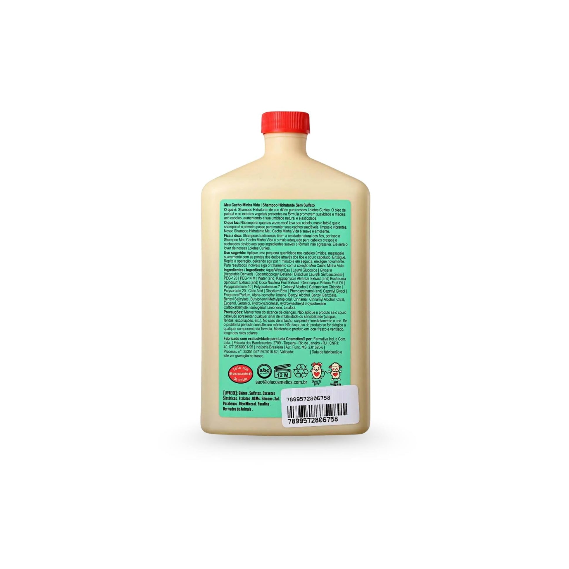 Meu Cacho Minha Vida - Shampoo Hidratante 500ml - Lola Cosmetics