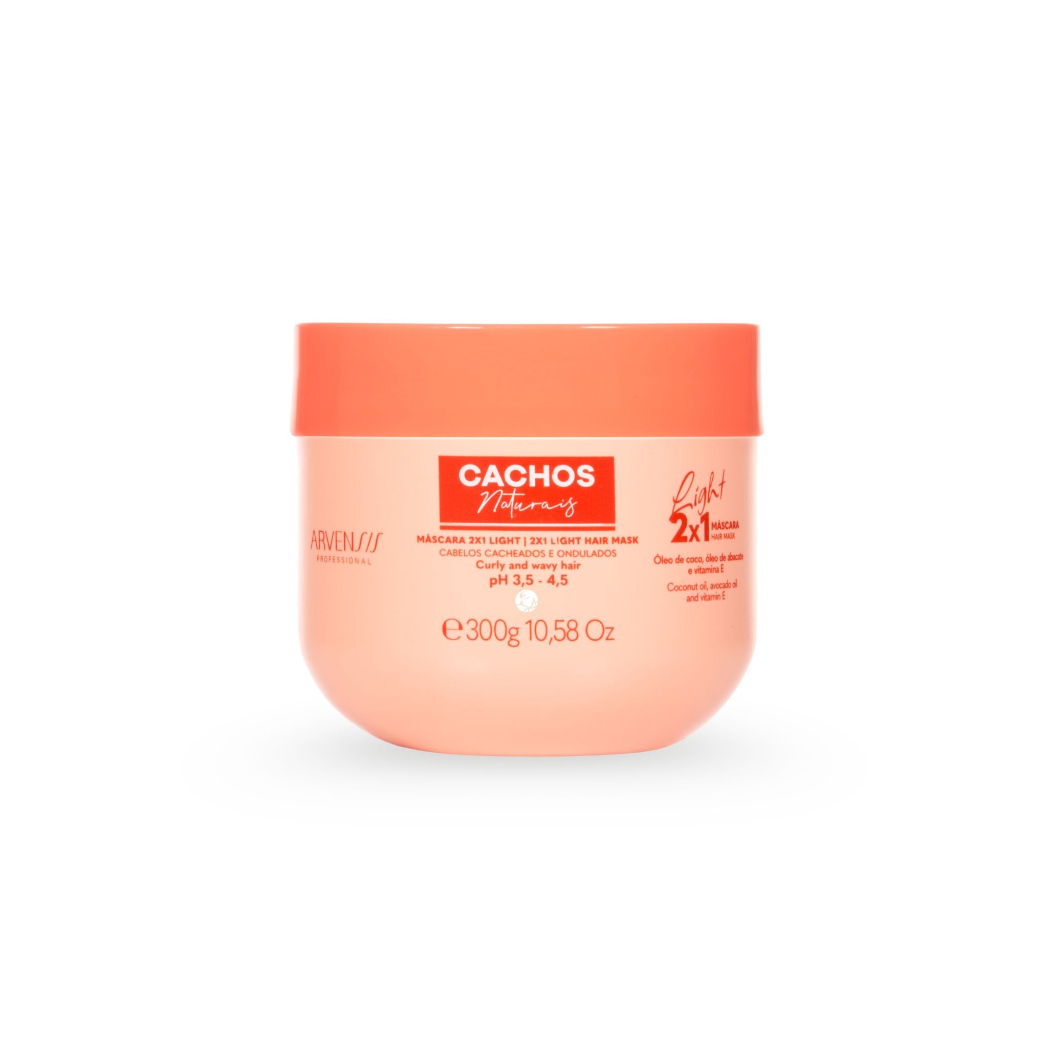 CAC Washing Powder 2ベースローション2 マカダミア1 Máscara Cachos Naturais 2x1 Light 300g - Arvensis | Dermabox