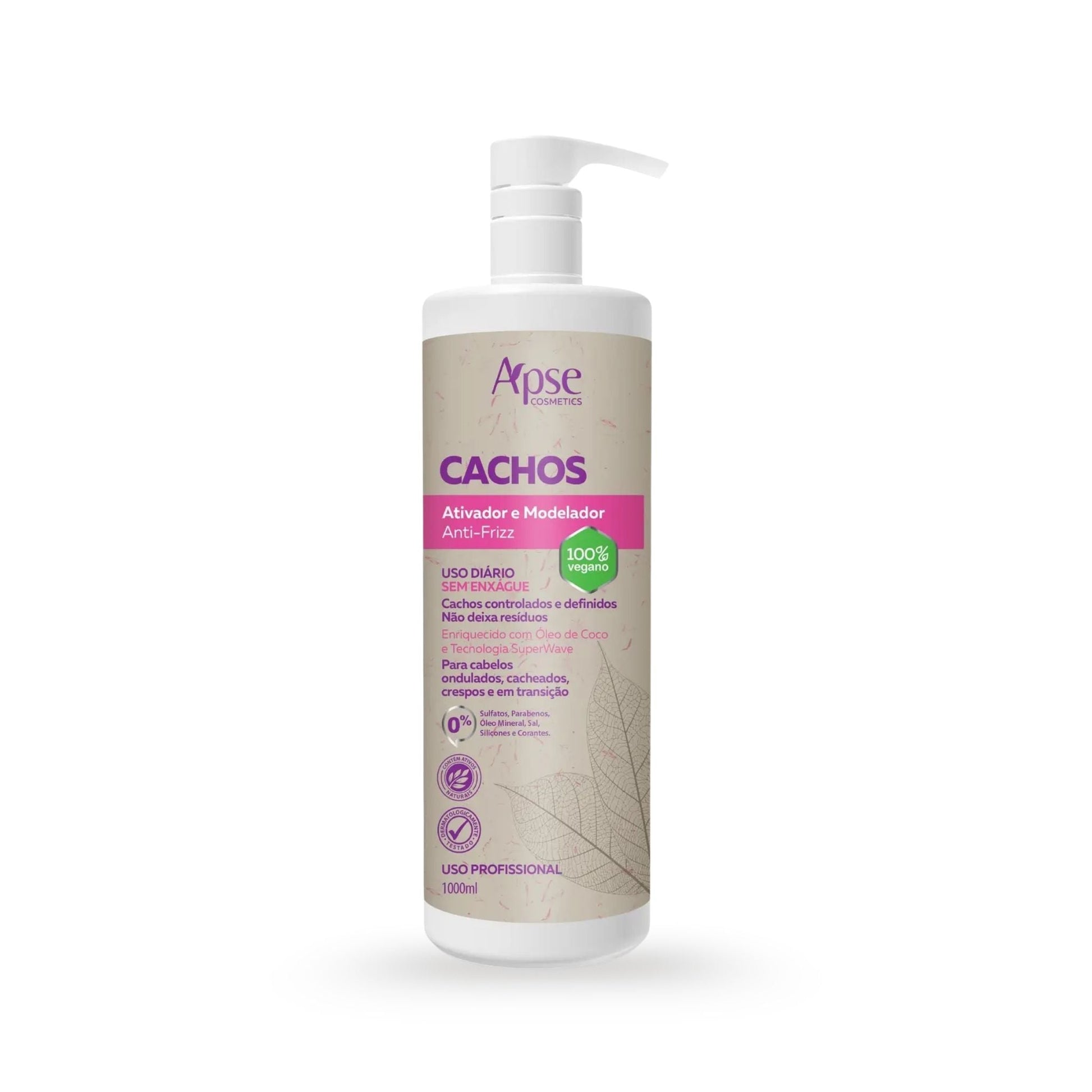 Ativador e Modelador Anti-Frizz Cachos 1L - Apice