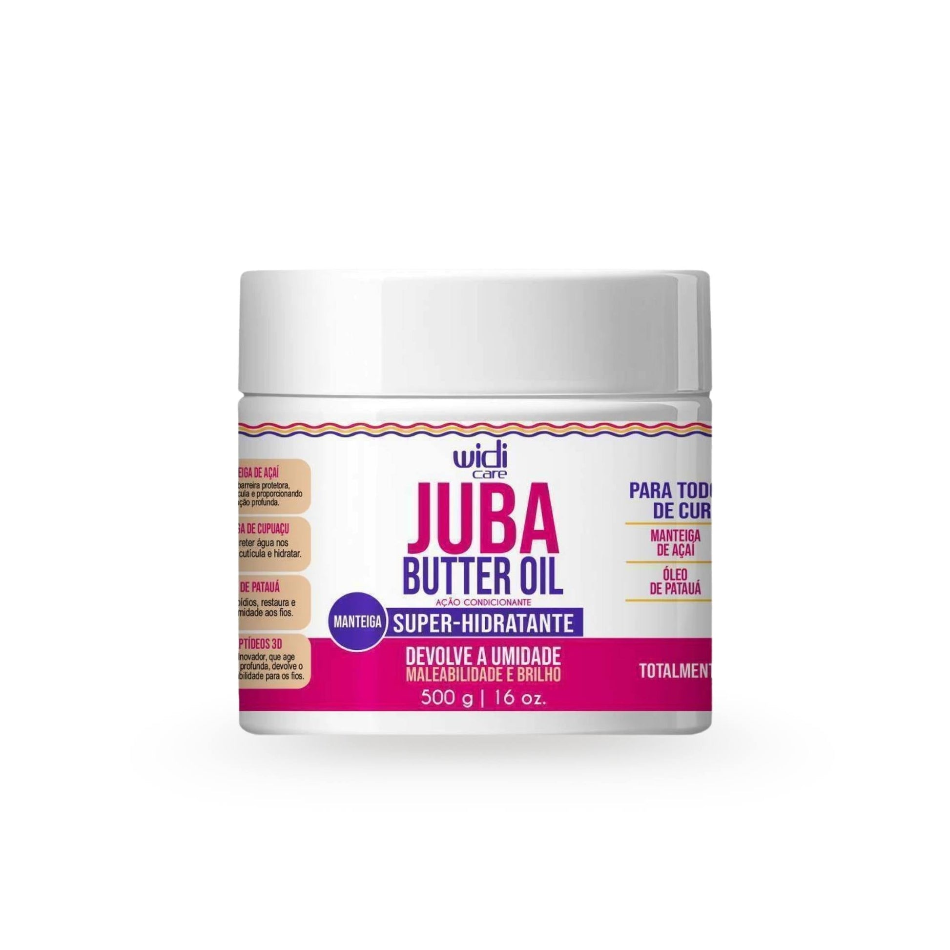Juba Butter Oil Super Hidratante Ação Condicionante 500g - Widi Care