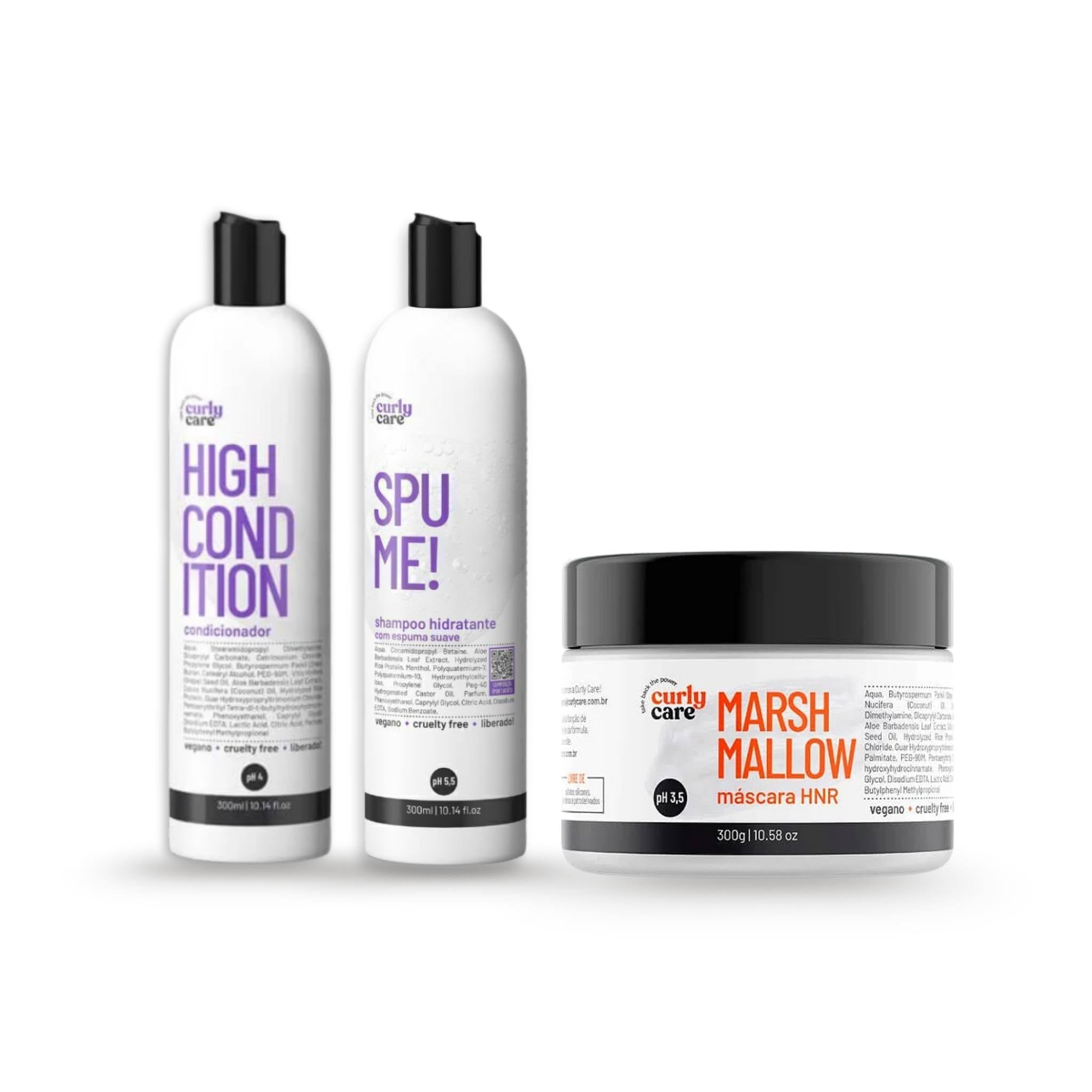 Kit Básico Low Poo - Curly Care | Dermabox