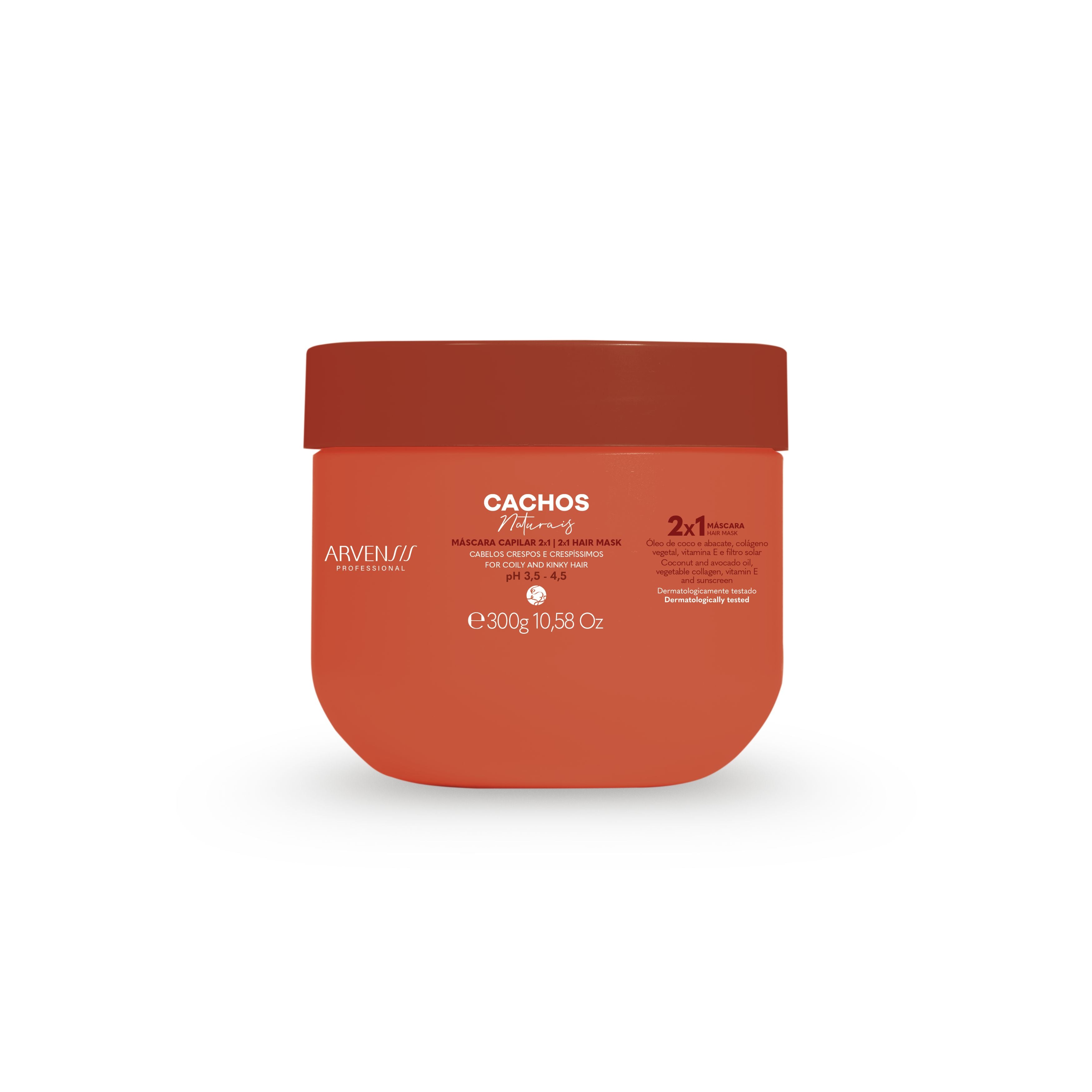 Máscara Cachos Naturais 2x1 (Crespos/Crespíssimos) 300g - Arvensis