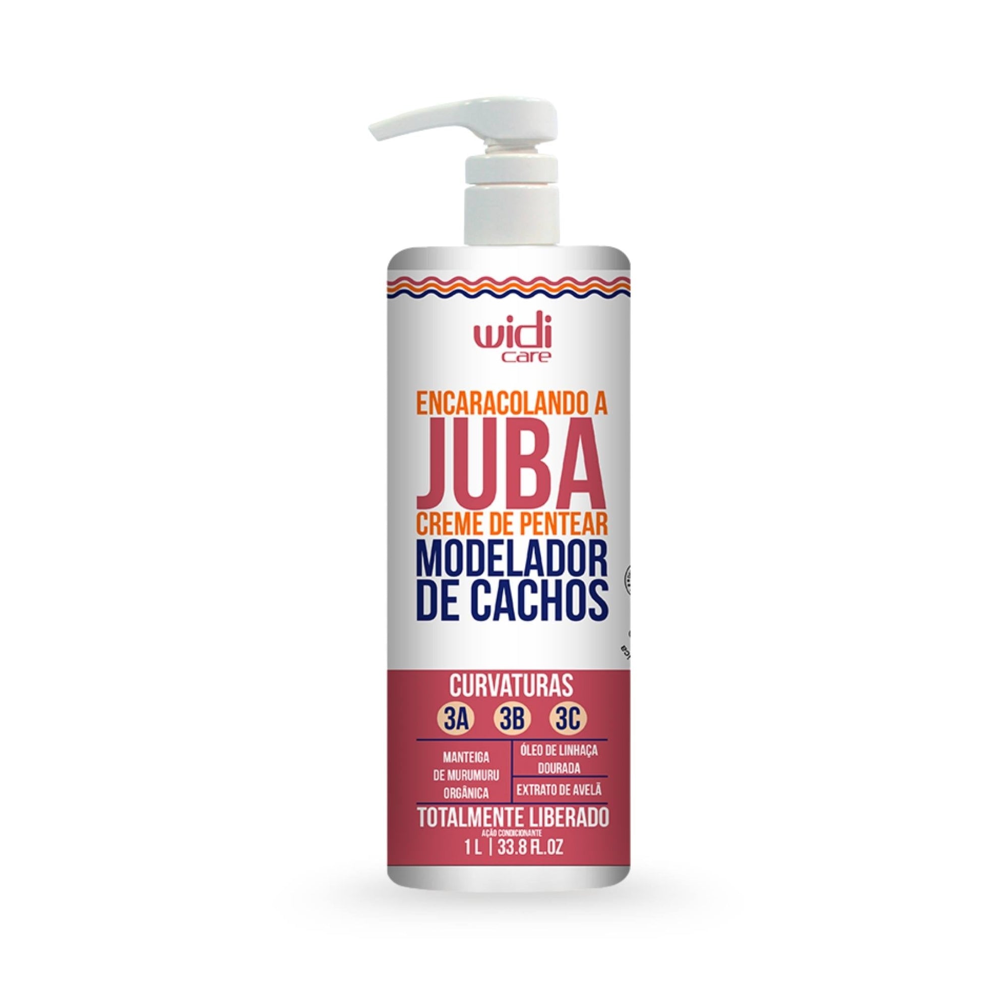 Encaracolando a JUBA Creme de Pentear 1L - Widi Care