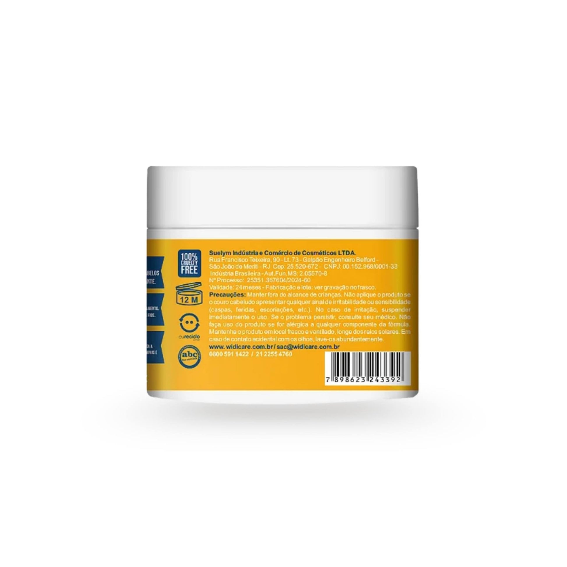 Argan Oil Mascara Super Hidratante Ação Condicionante 300g - Widi Care