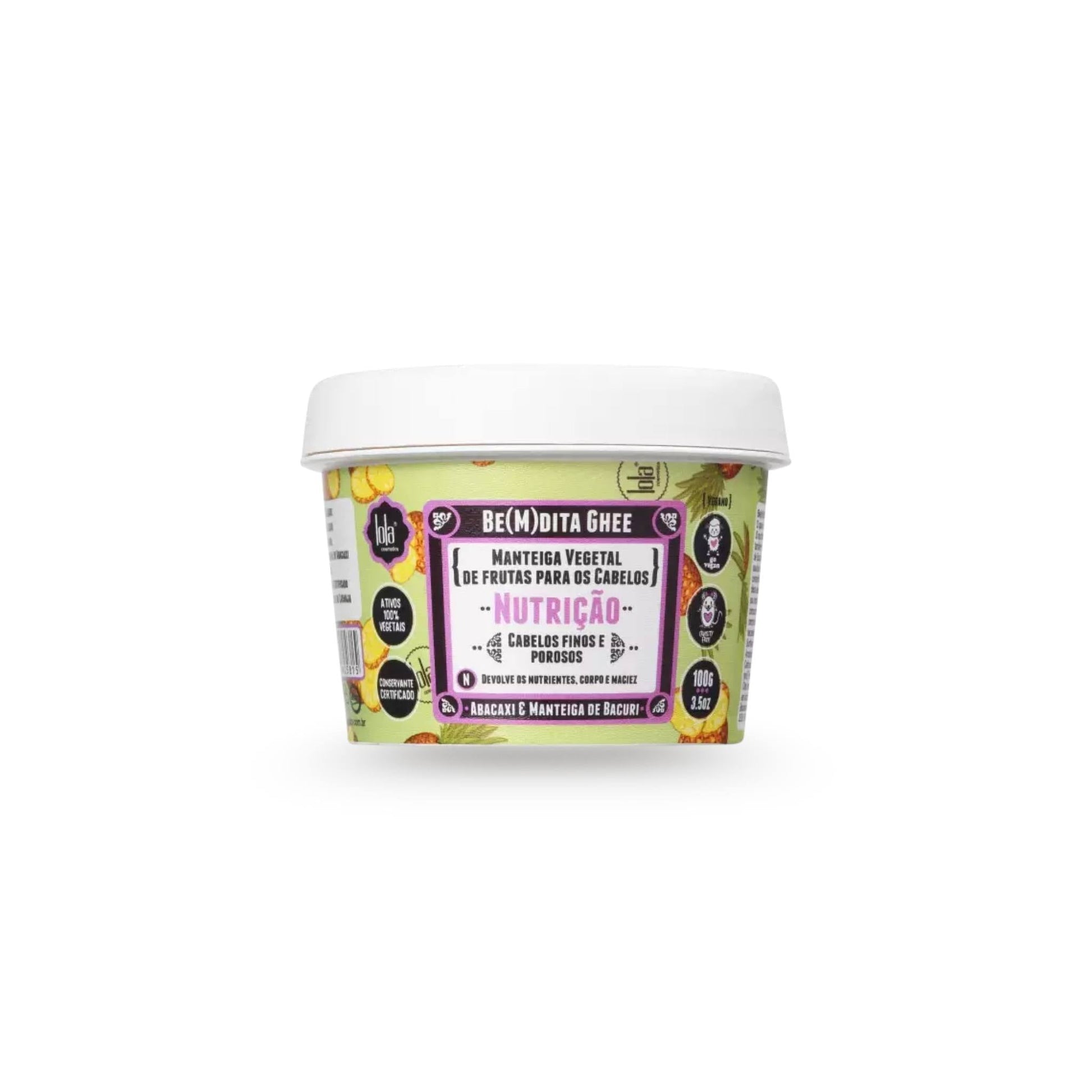 Bemdita Ghee - Nutrição Abacaxi e Manteiga de Bacuri 100g - Lola Cosmetics