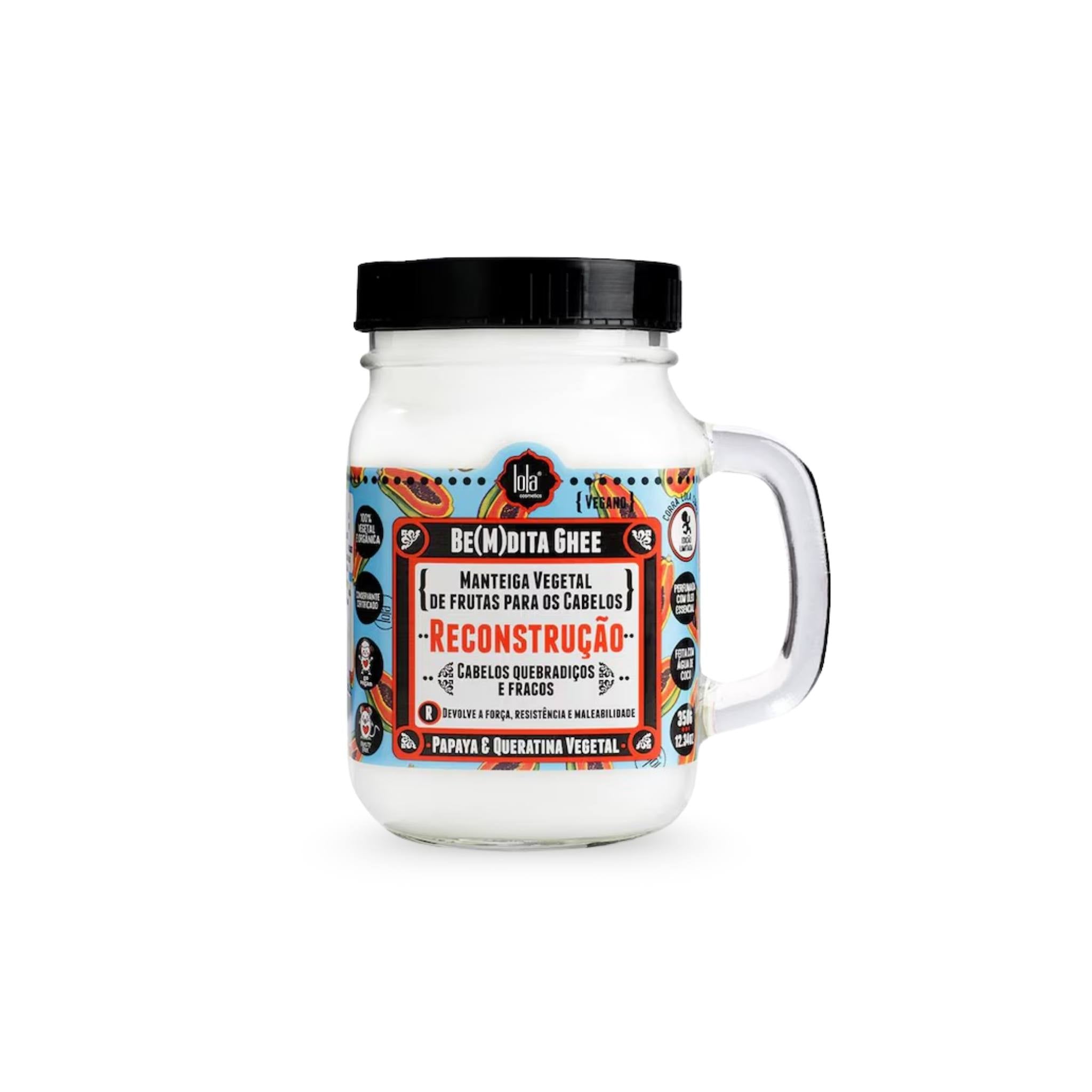 Bemdita Ghee - Reconstrução Papaya e Queratina Vegetal 350g - Lola Cosmetics