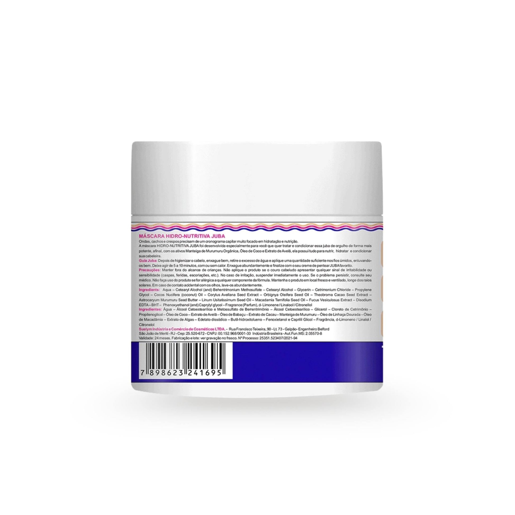 Máscara Hidro-Nutritiva JUBA 500g - Widi Care