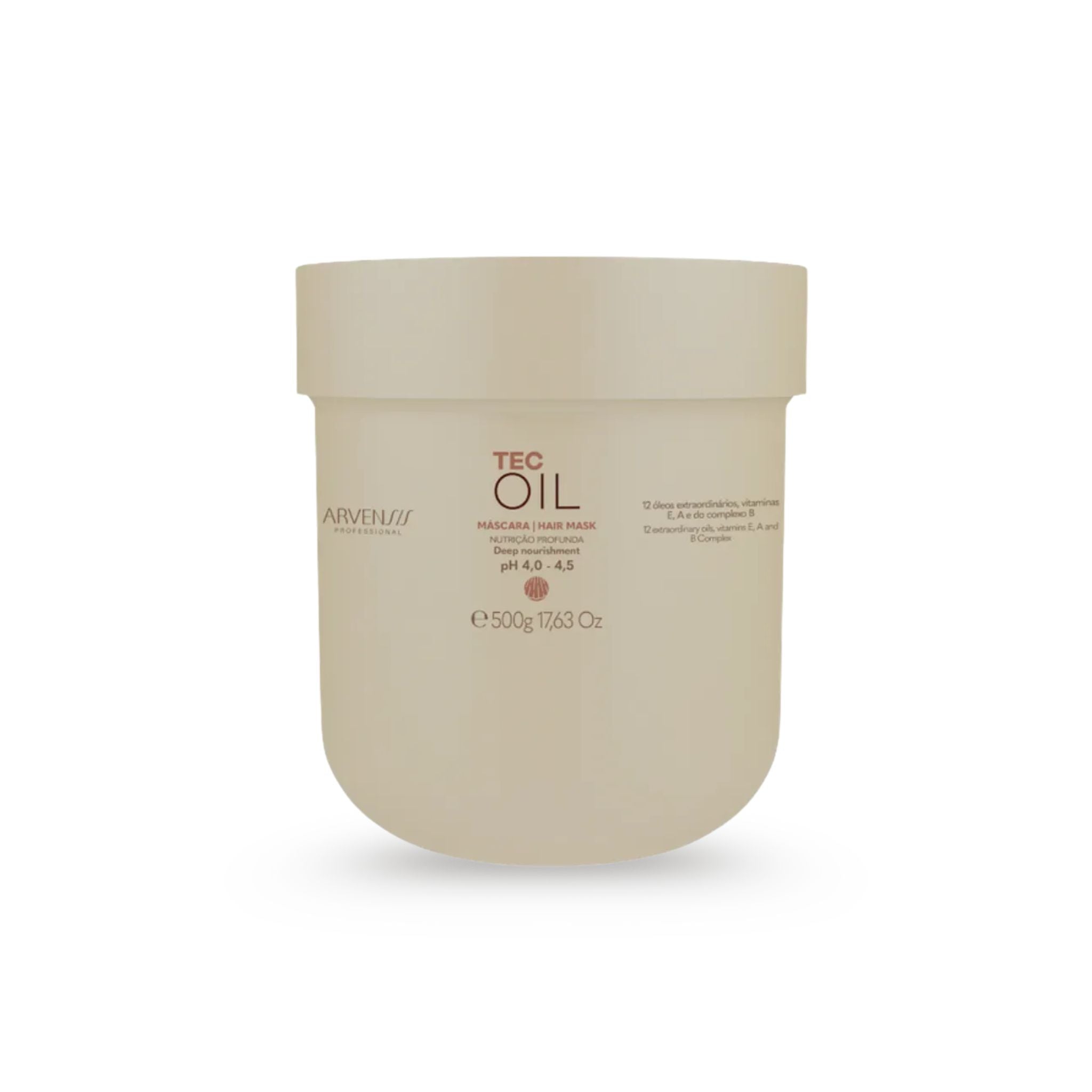 Máscara Tec Oil 500g - Arvensis | Dermabox