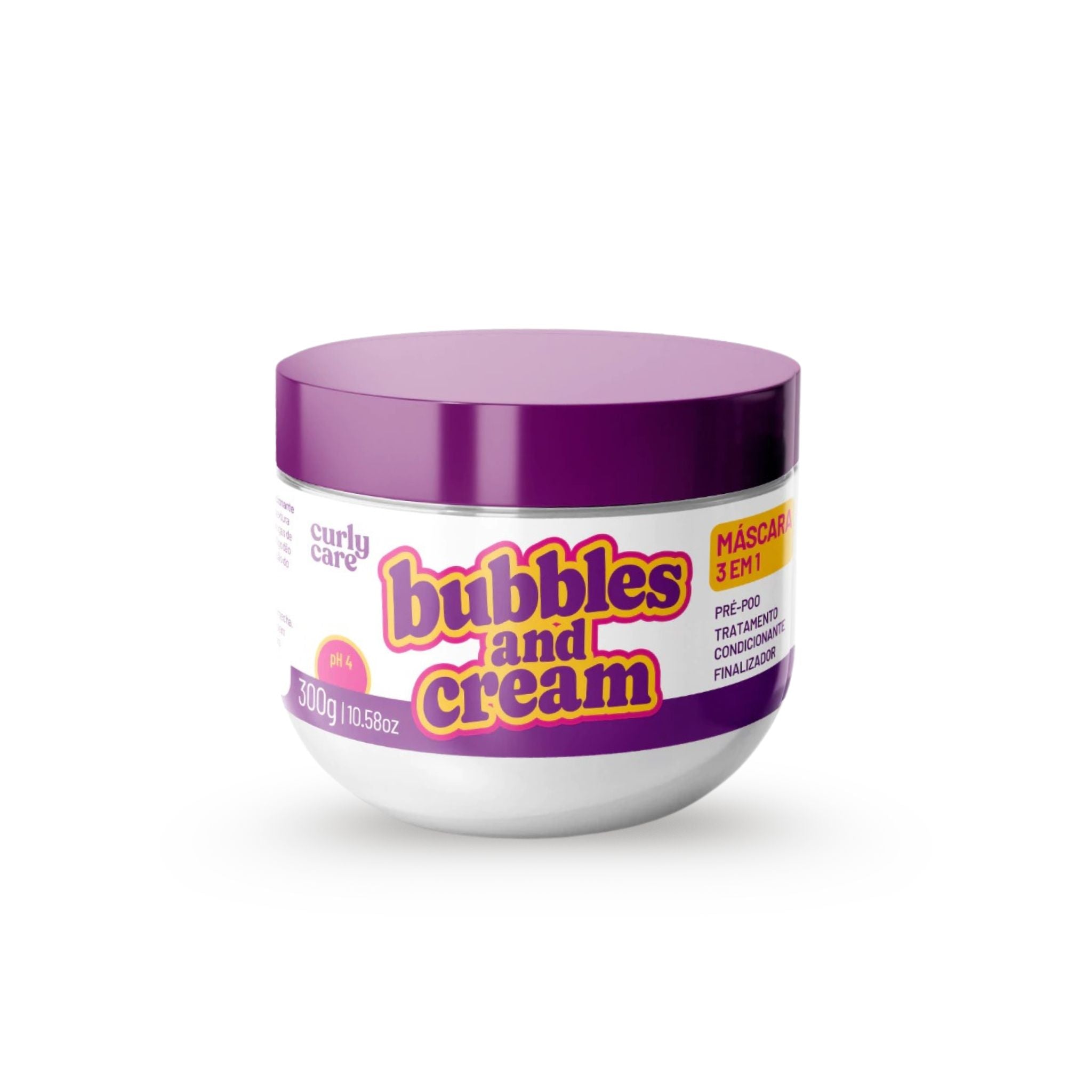 Máscara 3 em 1 Bubbles and Cream 300g - Curly Care | Dermabox