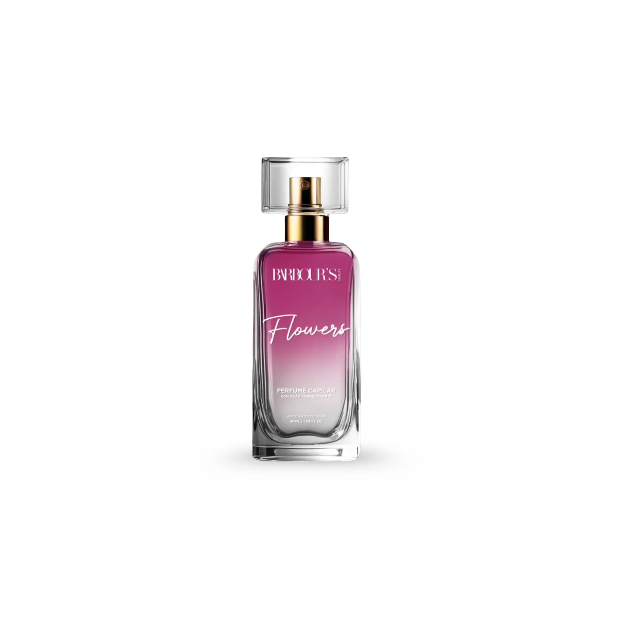 Perfume Para Cabelo / Finalizador Termoativo Flowers 50ml - Barbour's Beauty