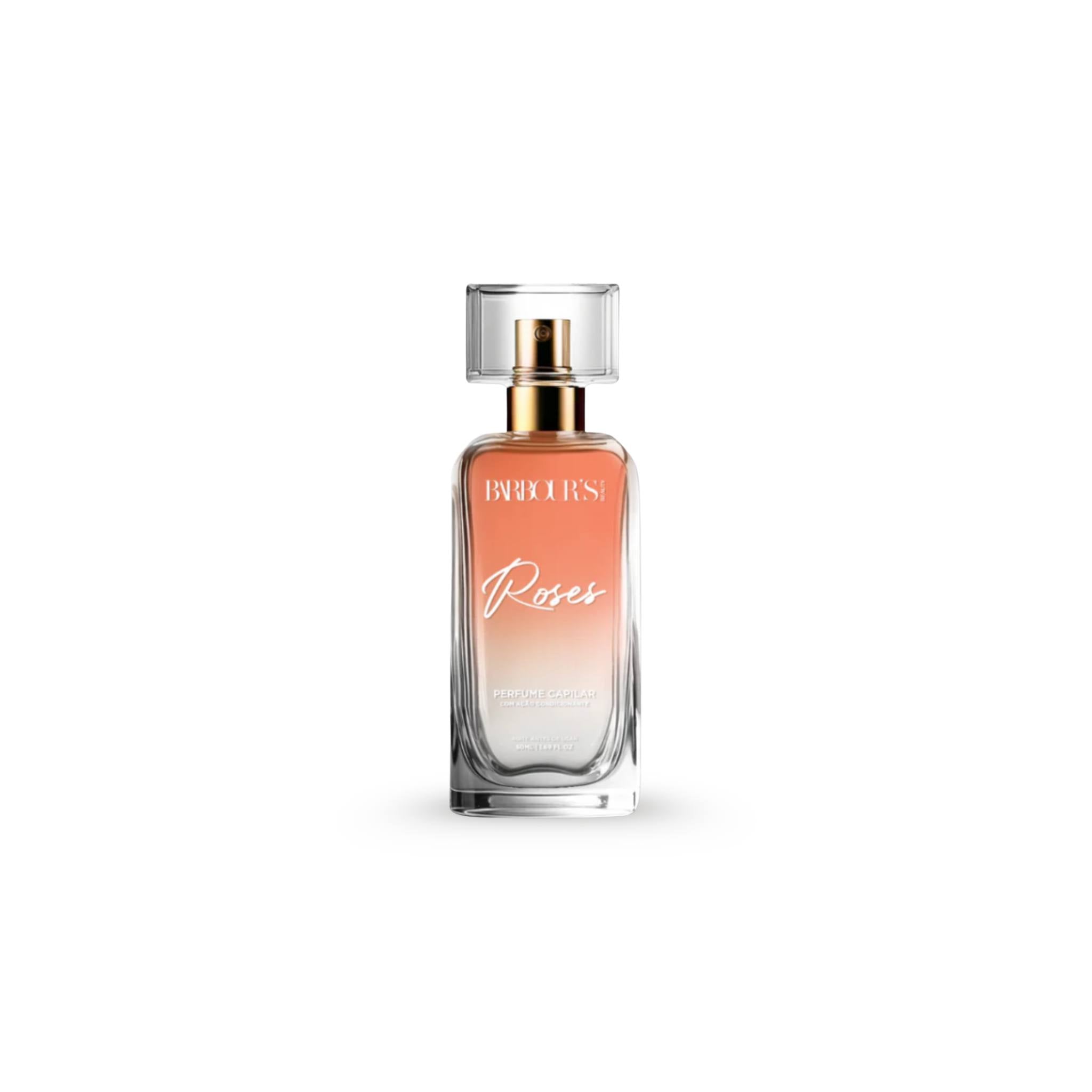 Perfume Para Cabelo / Finalizador Termoativo Roses 50ml - Barbour's Beauty
