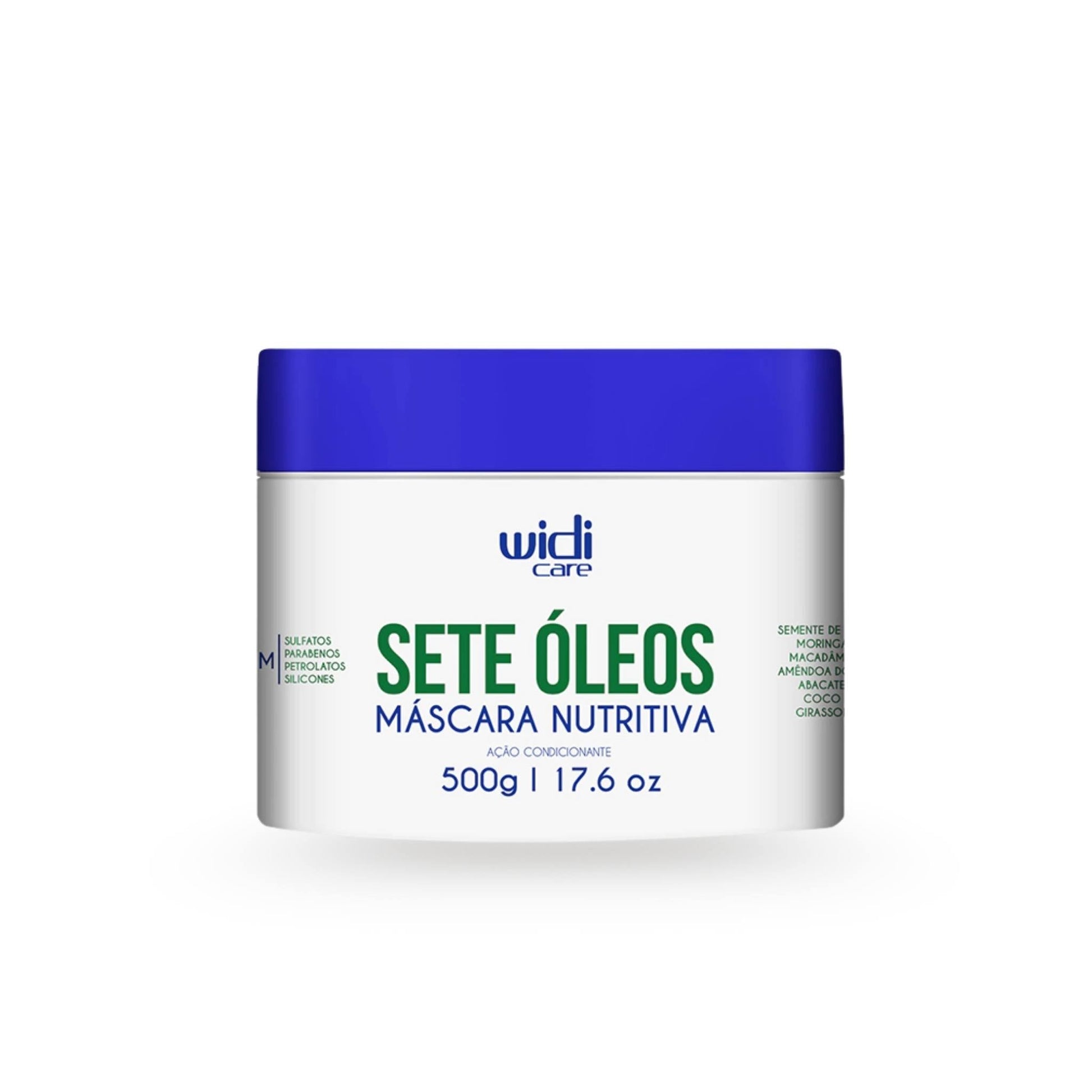 Sete Óleos - Máscara Nutritiva Ação Condicionante 500g - Widi Care