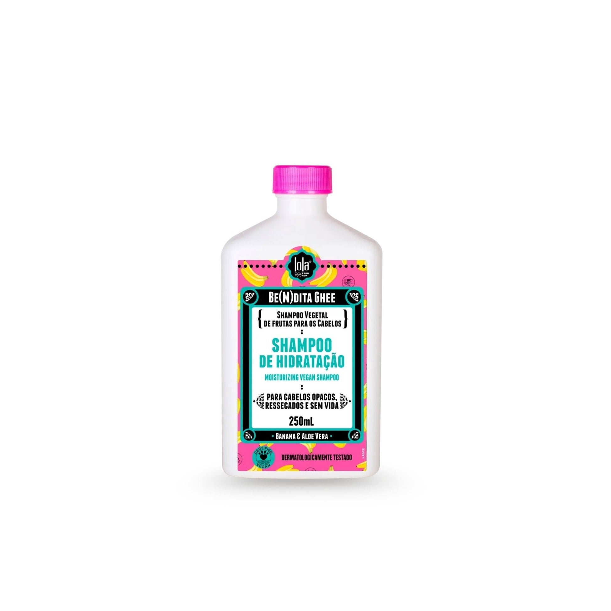 Shampoo Bemdita Ghee Hidratação Banana 250mL - Lola Cosmetics