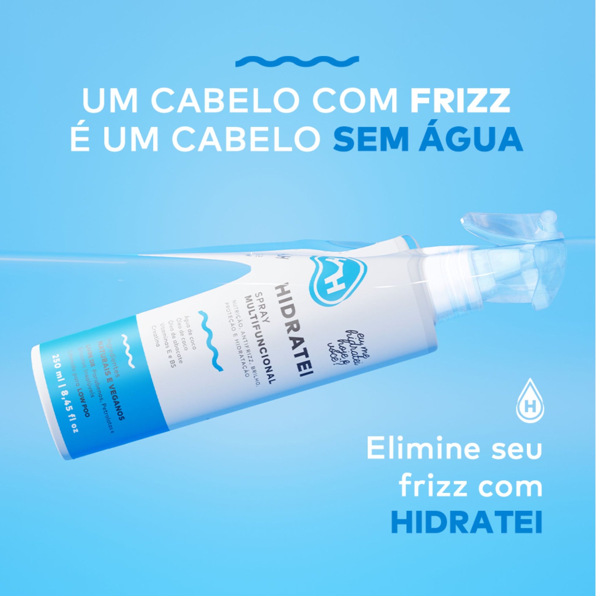 Spray Multifuncional Leave-in 250ml - Hidratei