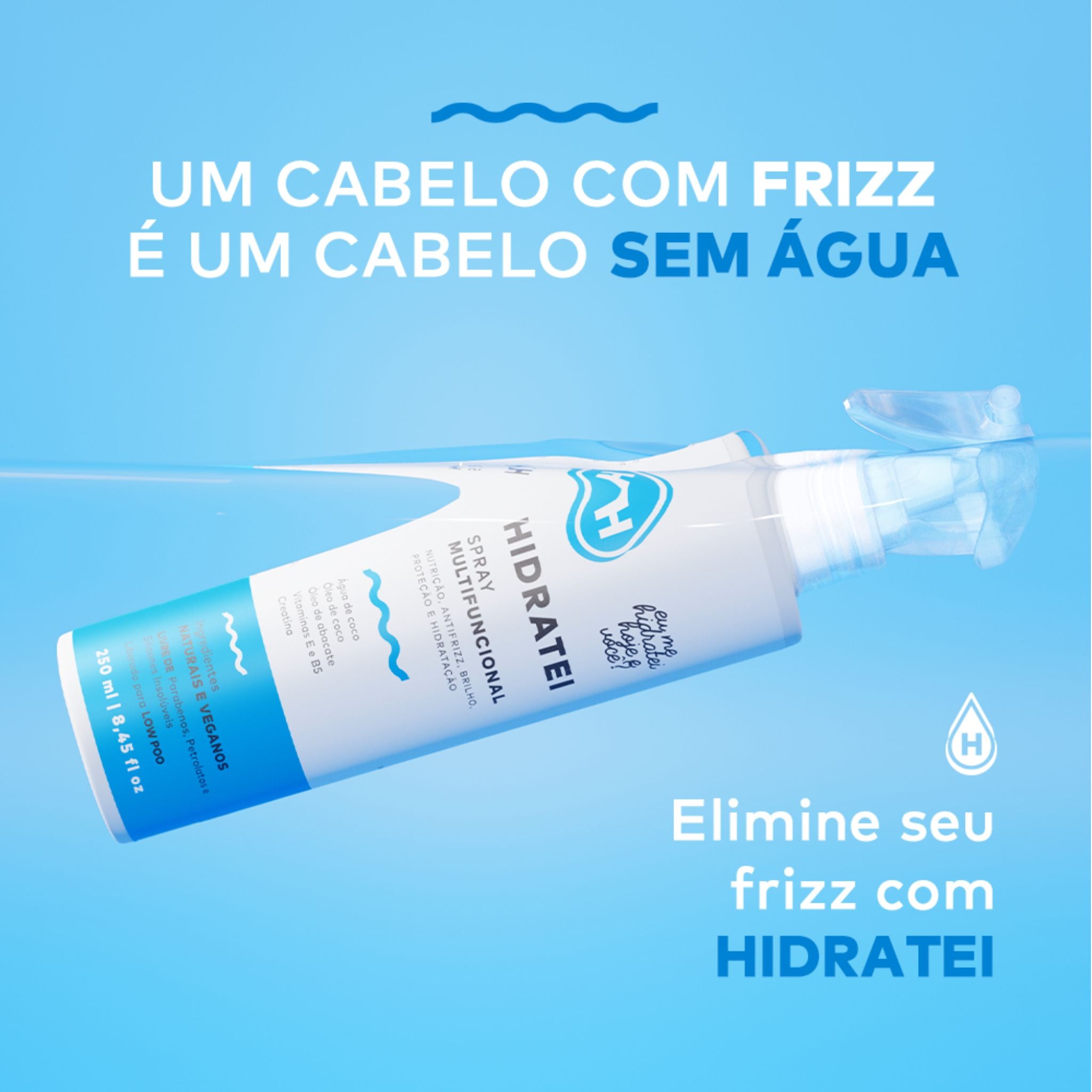 Spray Multifuncional Leave-in 250ml - Hidratei