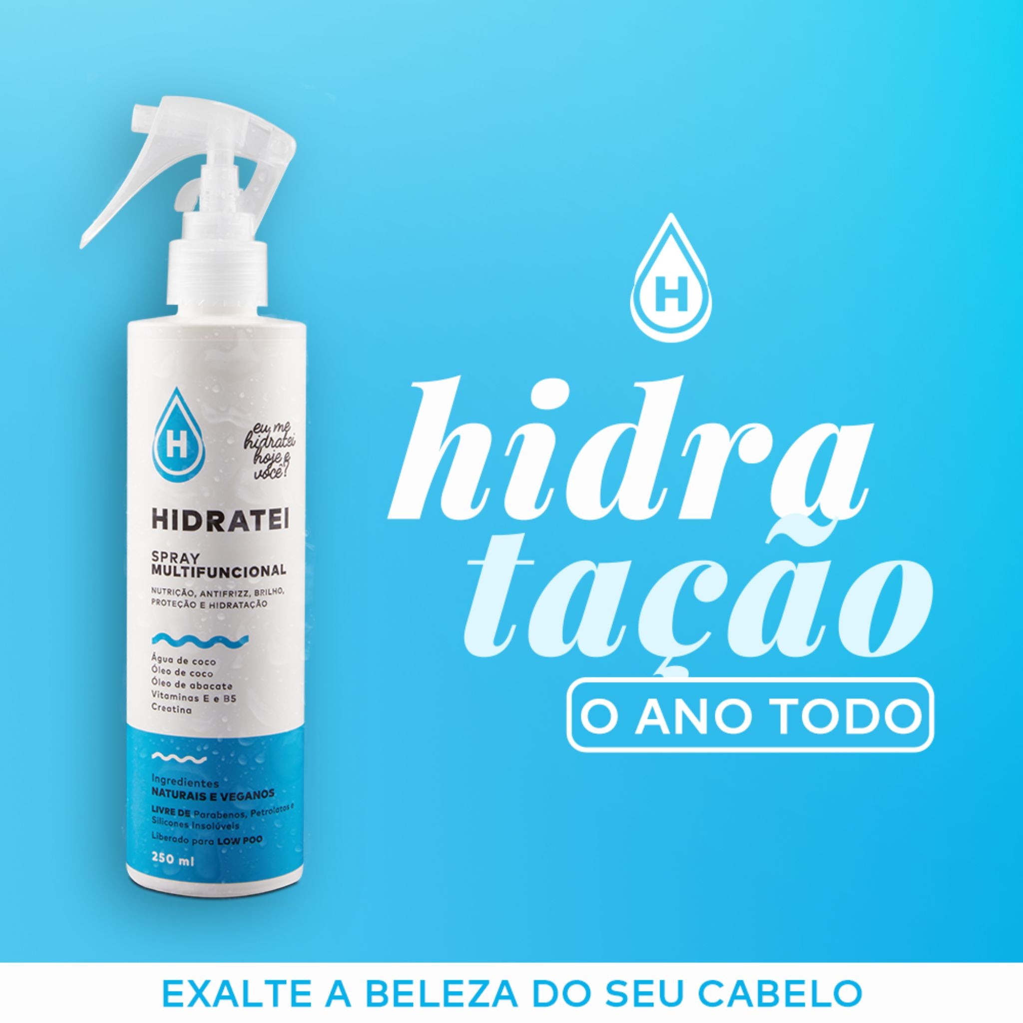 Spray Multifuncional Leave-in 250ml - Hidratei