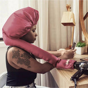 Touca Difusora de Cetim Rosa Vintage - Turban