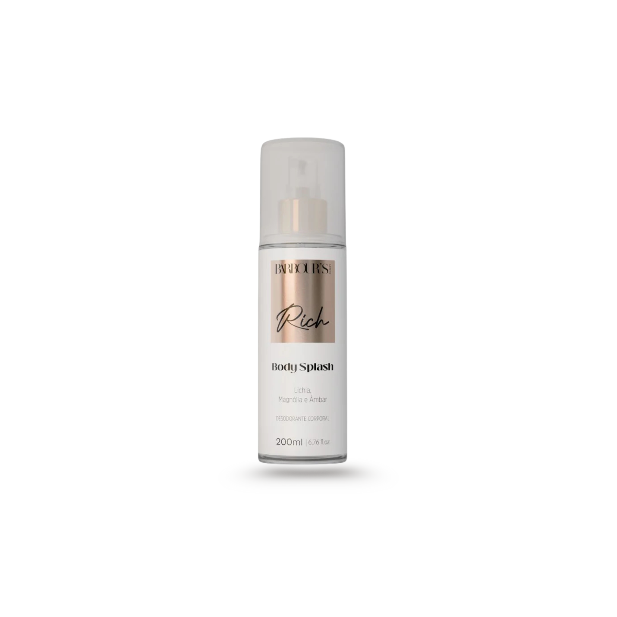 Body Splash Rich Colônia 200ml - Barbour's Beauty | Dermabox