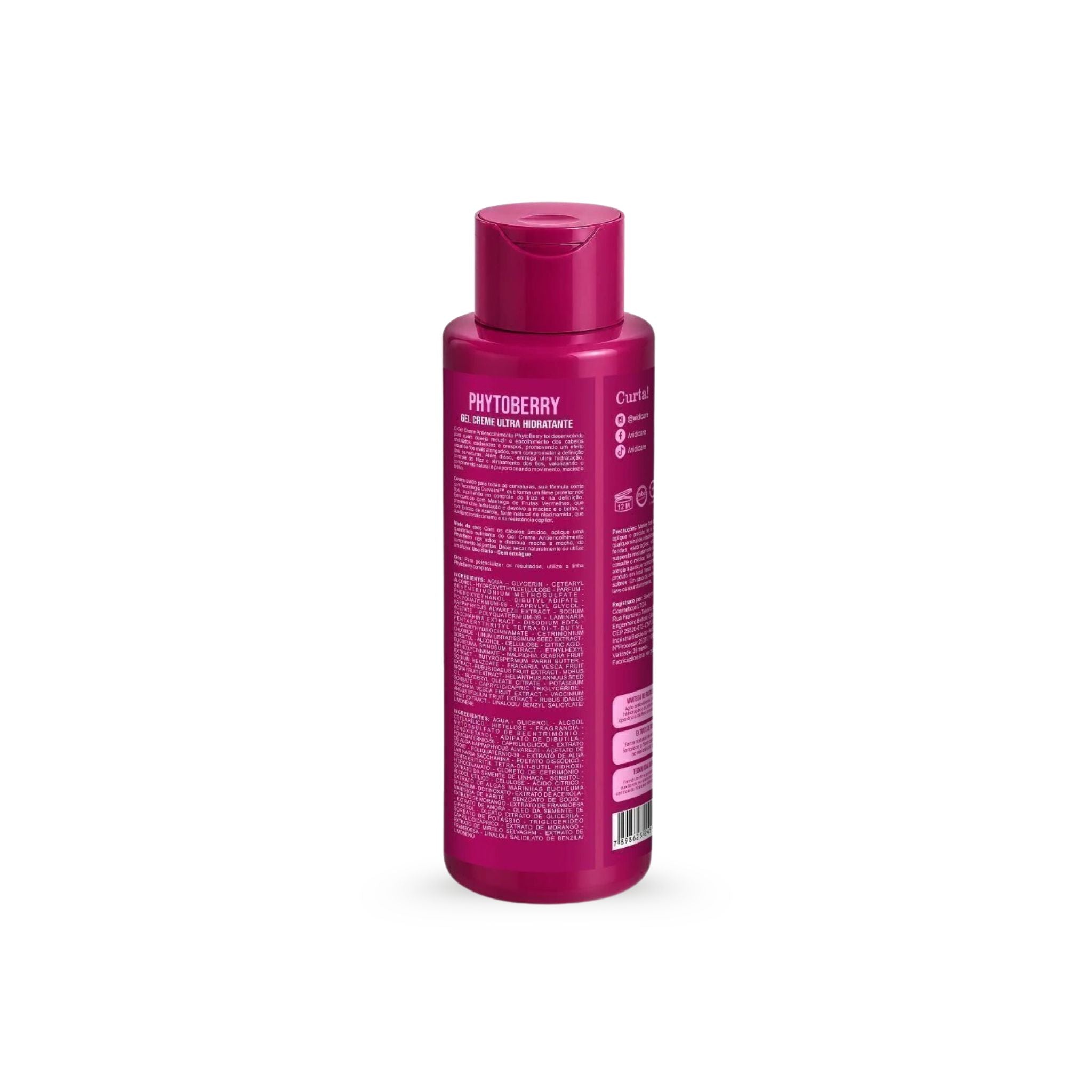 Gel Creme Phytoberry Ultra Hidratante 500ml - Widi Care