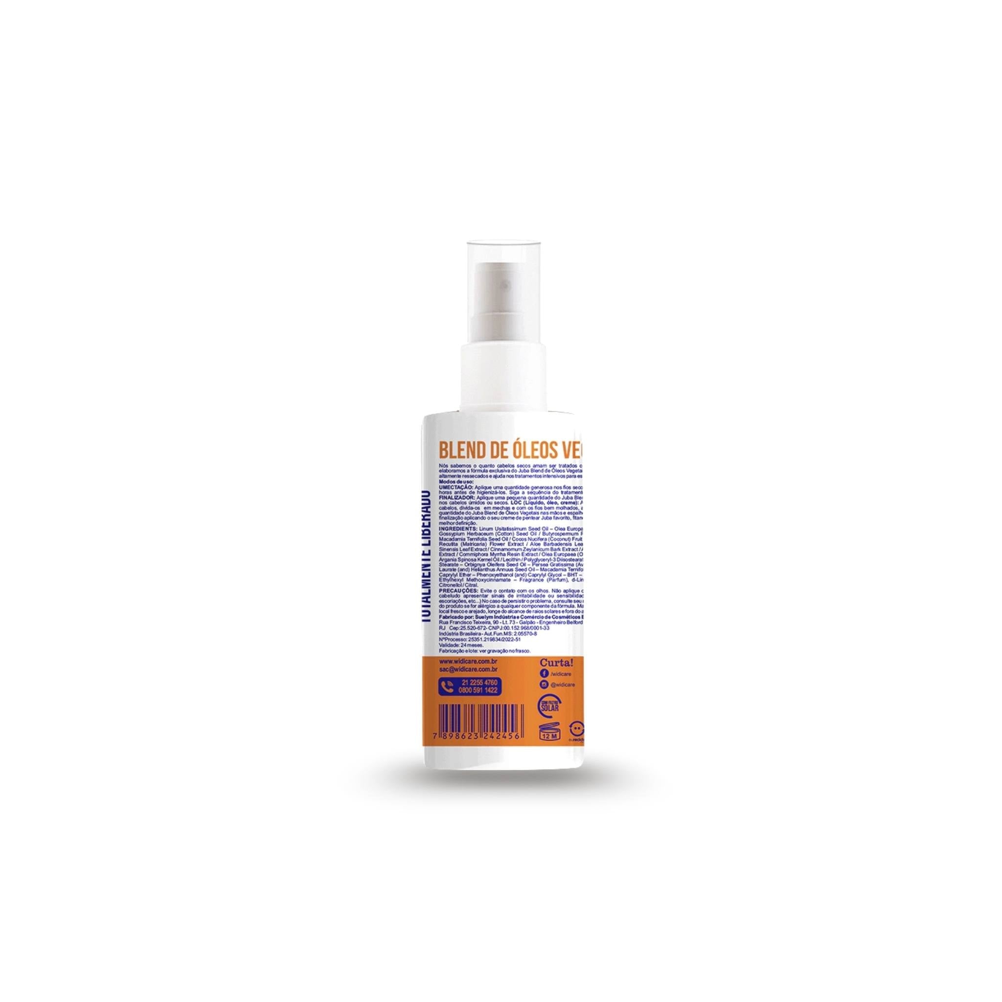 Juba Blend de Óleos Vegetais 60ml - Widi Care | Dermabox