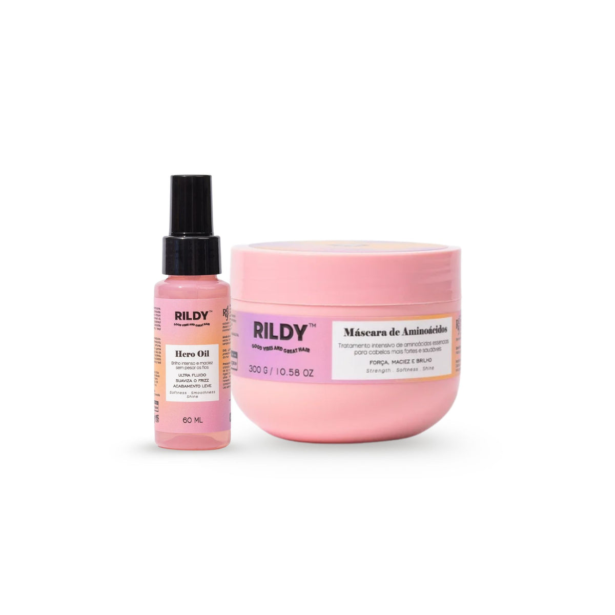 Kit Máscara de Aminoácidos 300g + Hero Oil 60ml - Rildy