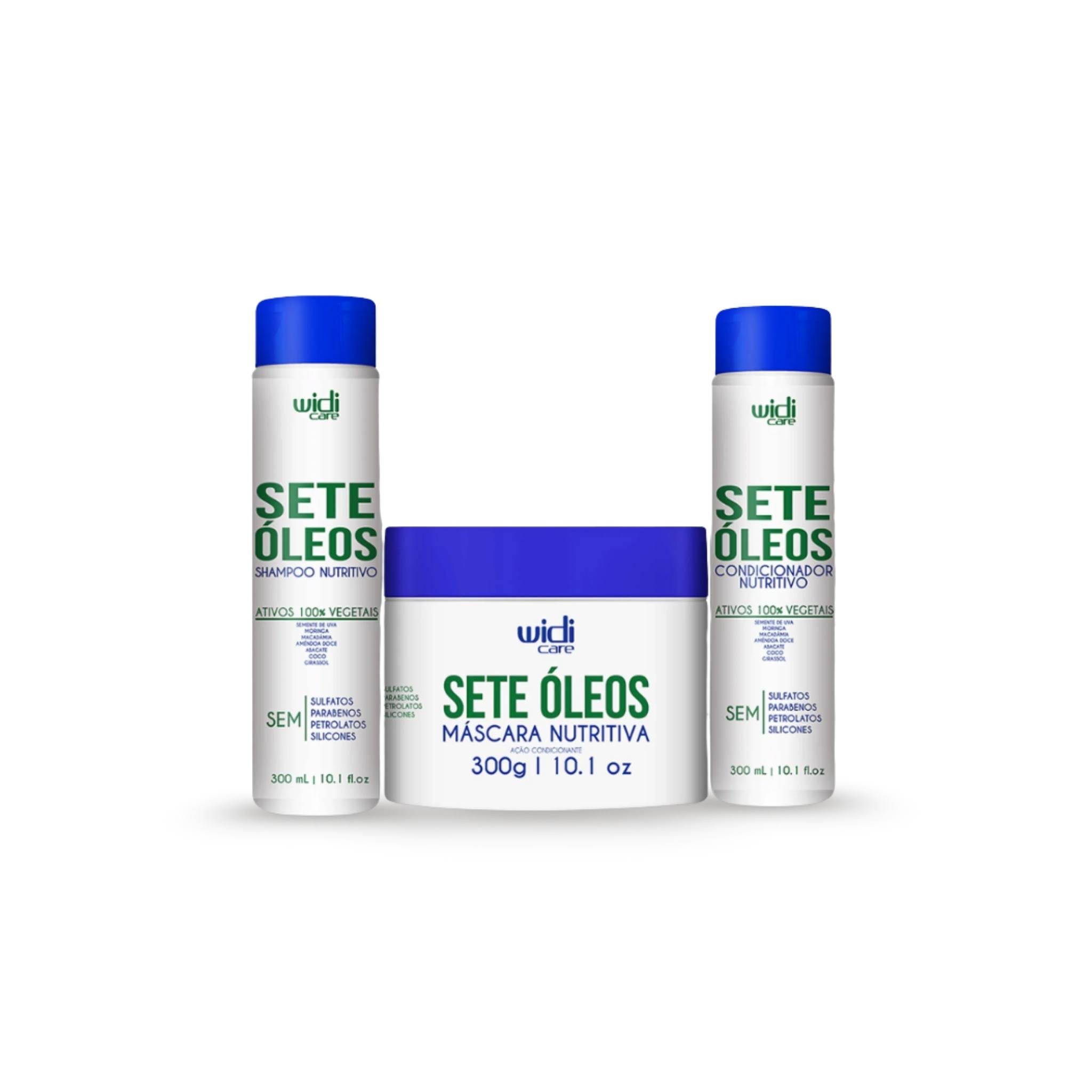 COMBO Sete Óleos - Super Nutrição com Ativos Vegetais - Widi Care