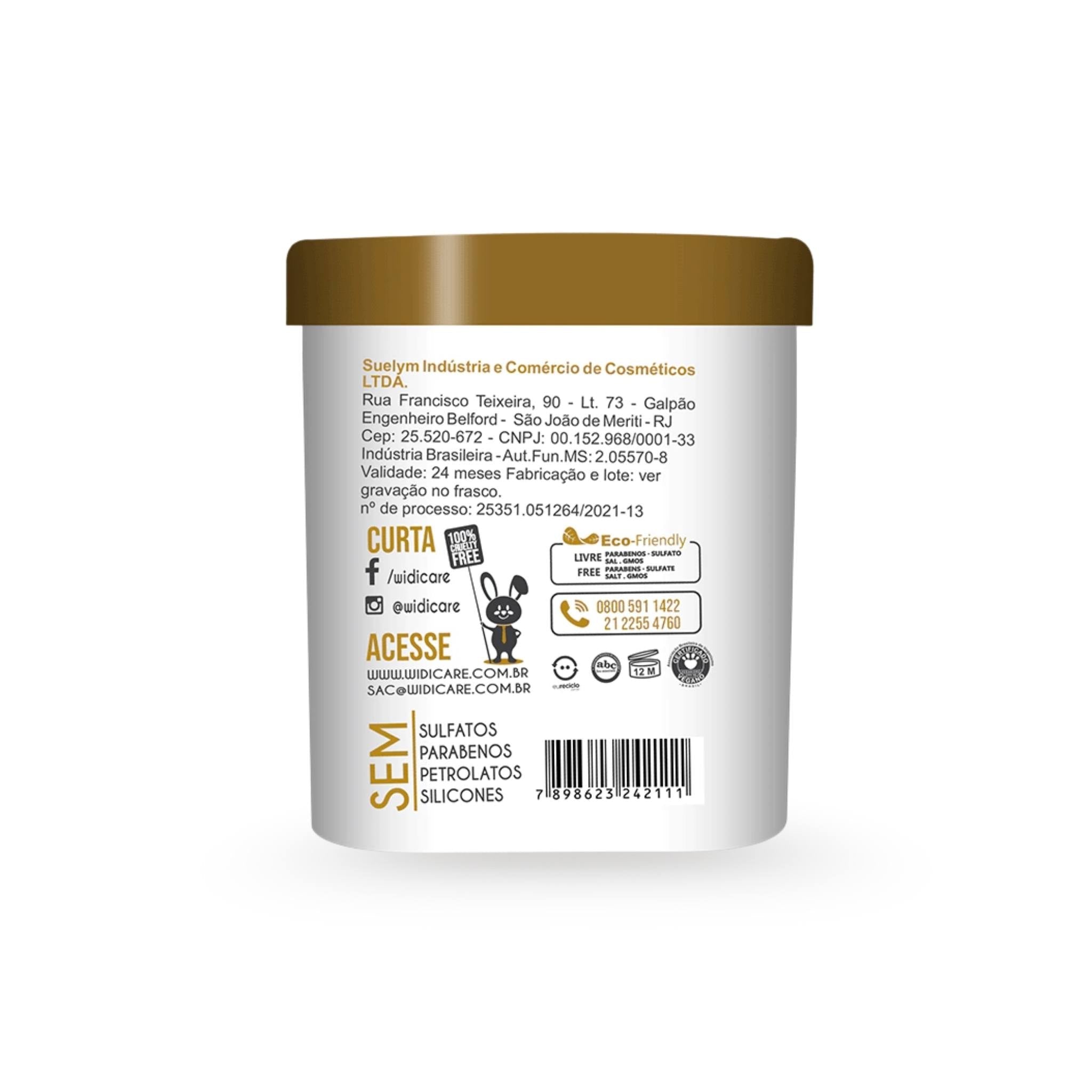 Máscara de Hidratação Coconut 1Kg - Widi Care | Dermabox