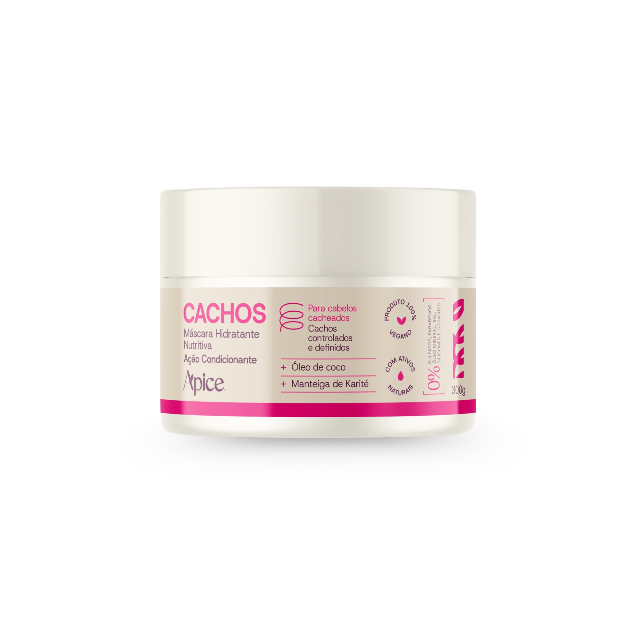 Máscara Hidratante Nutritiva Cachos 300g - Apice