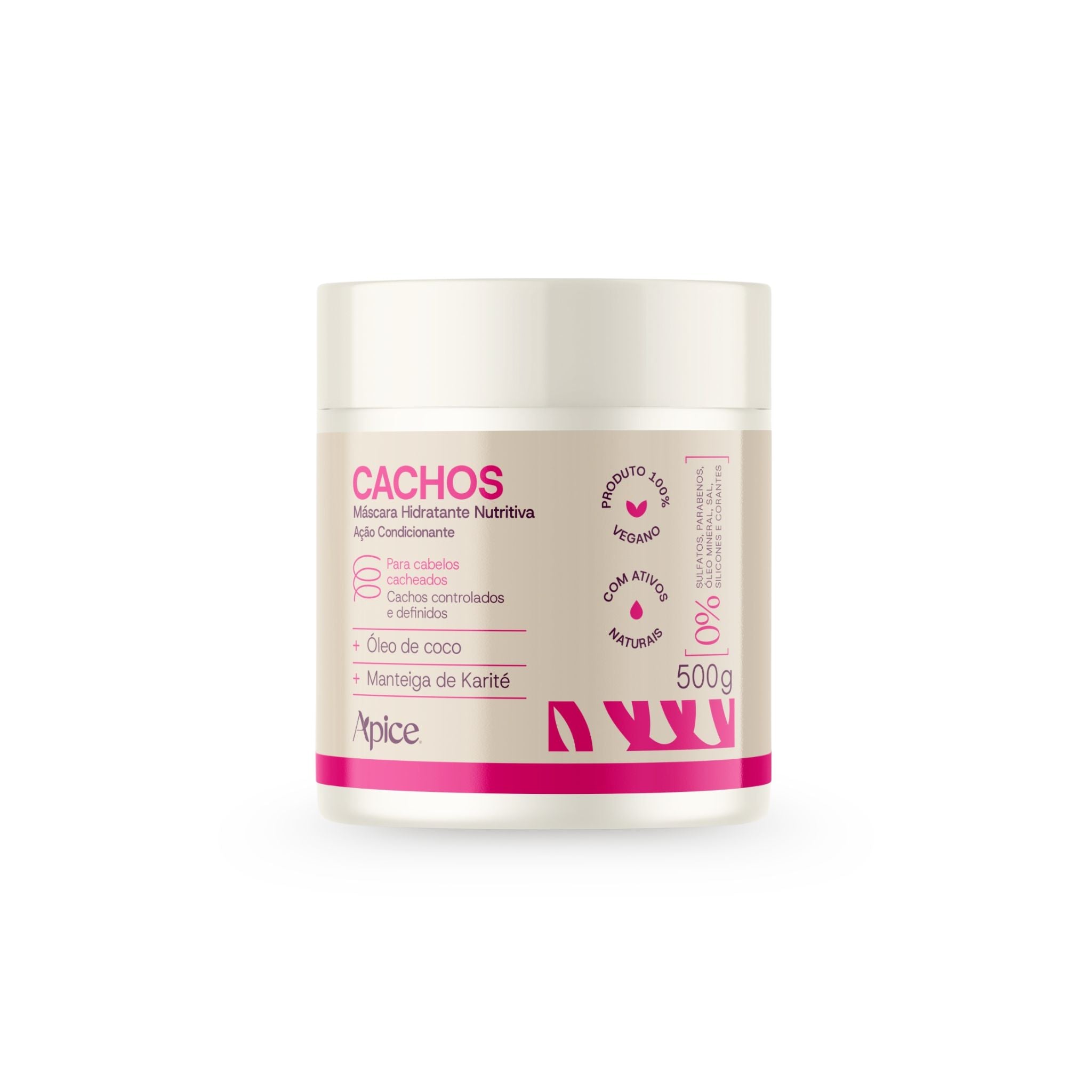 Máscara Hidratante Nutritiva Cachos 500g - Apice