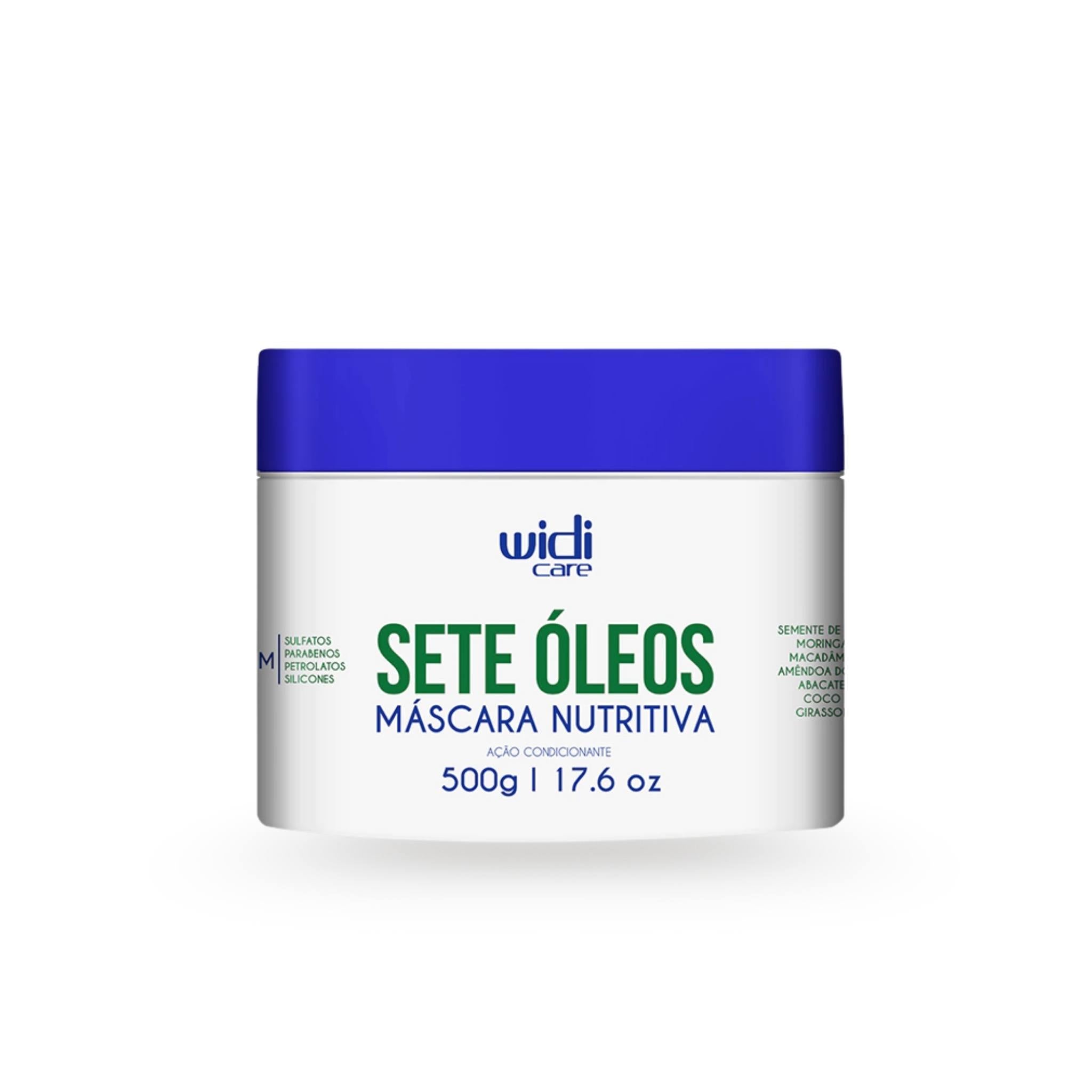 Sete Óleos Máscara Nutritiva Ação Condicionante 500g - Widi Care