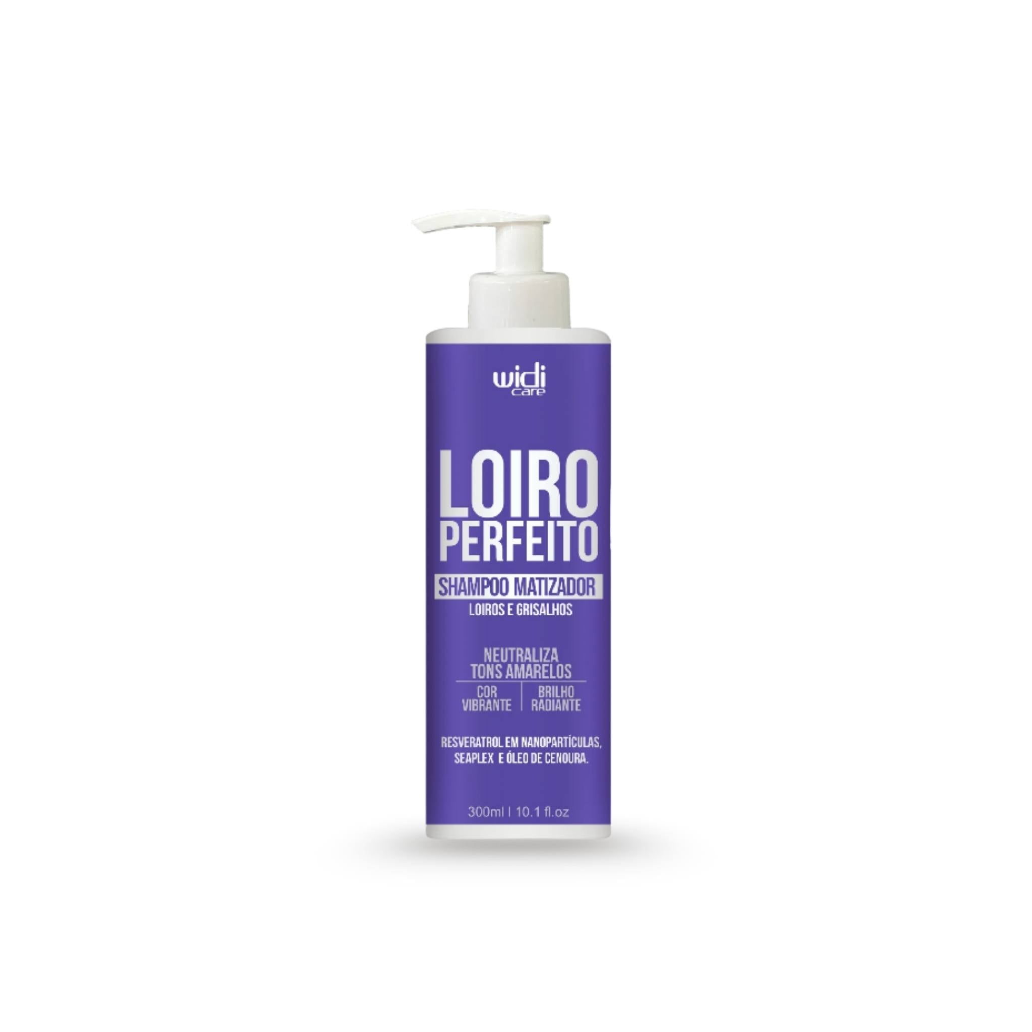 Shampoo Matizador Loiro Perfeito 300mL - Widi Care