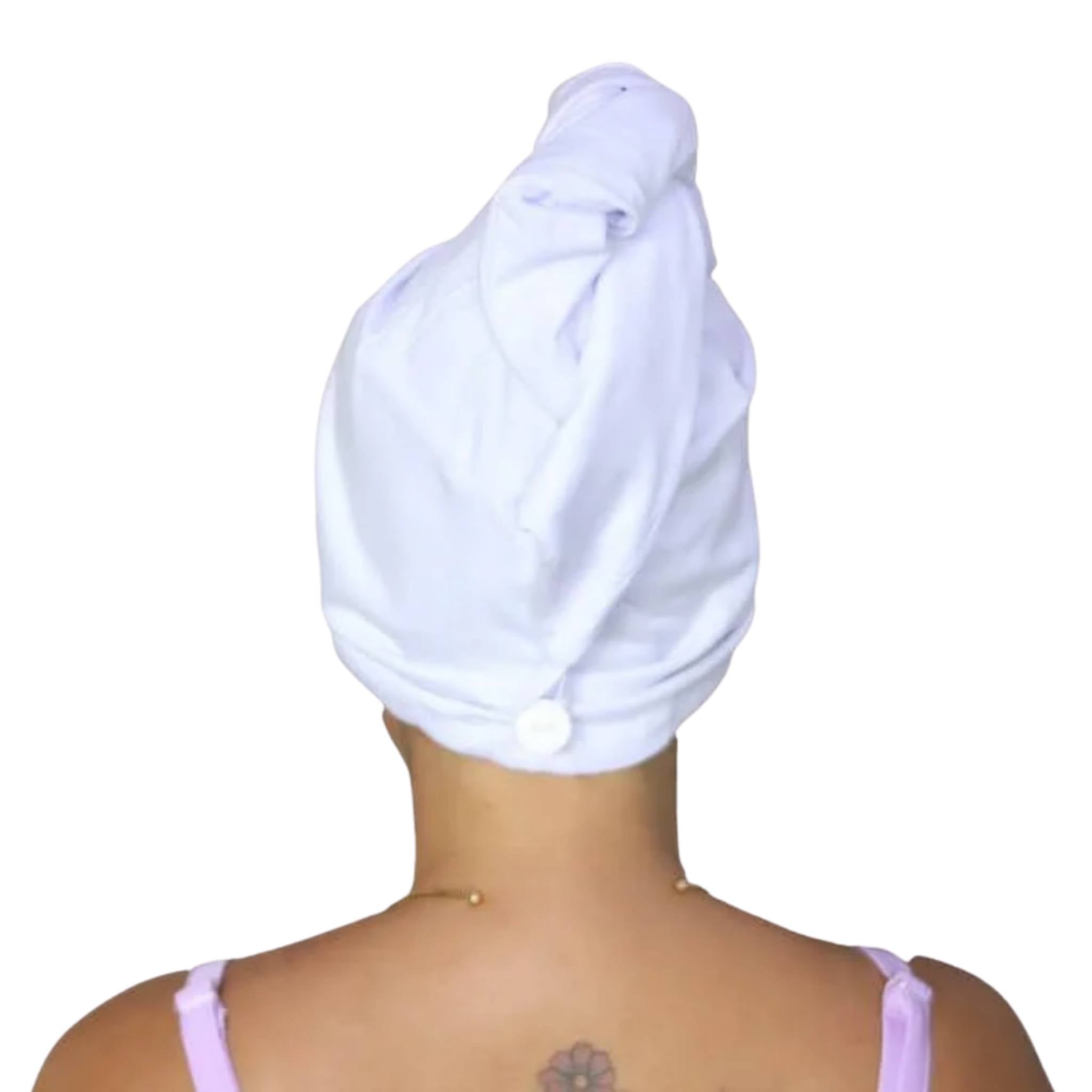 Toalha de Malha Turbante Branca - Turban