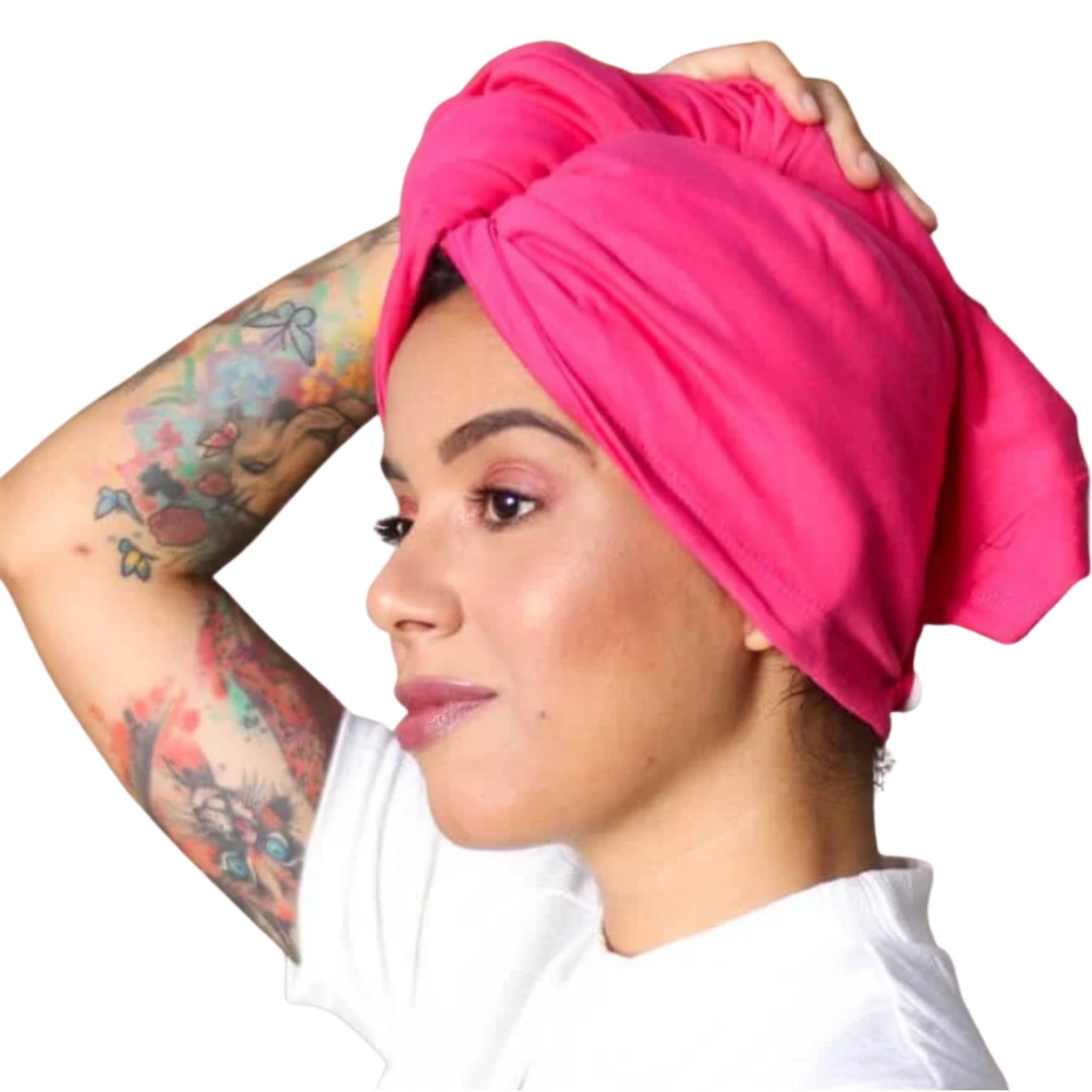 Toalha de Malha Turbante Pink - Turban