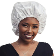 Touca de Cetim Dupla Camada Branca - Turban