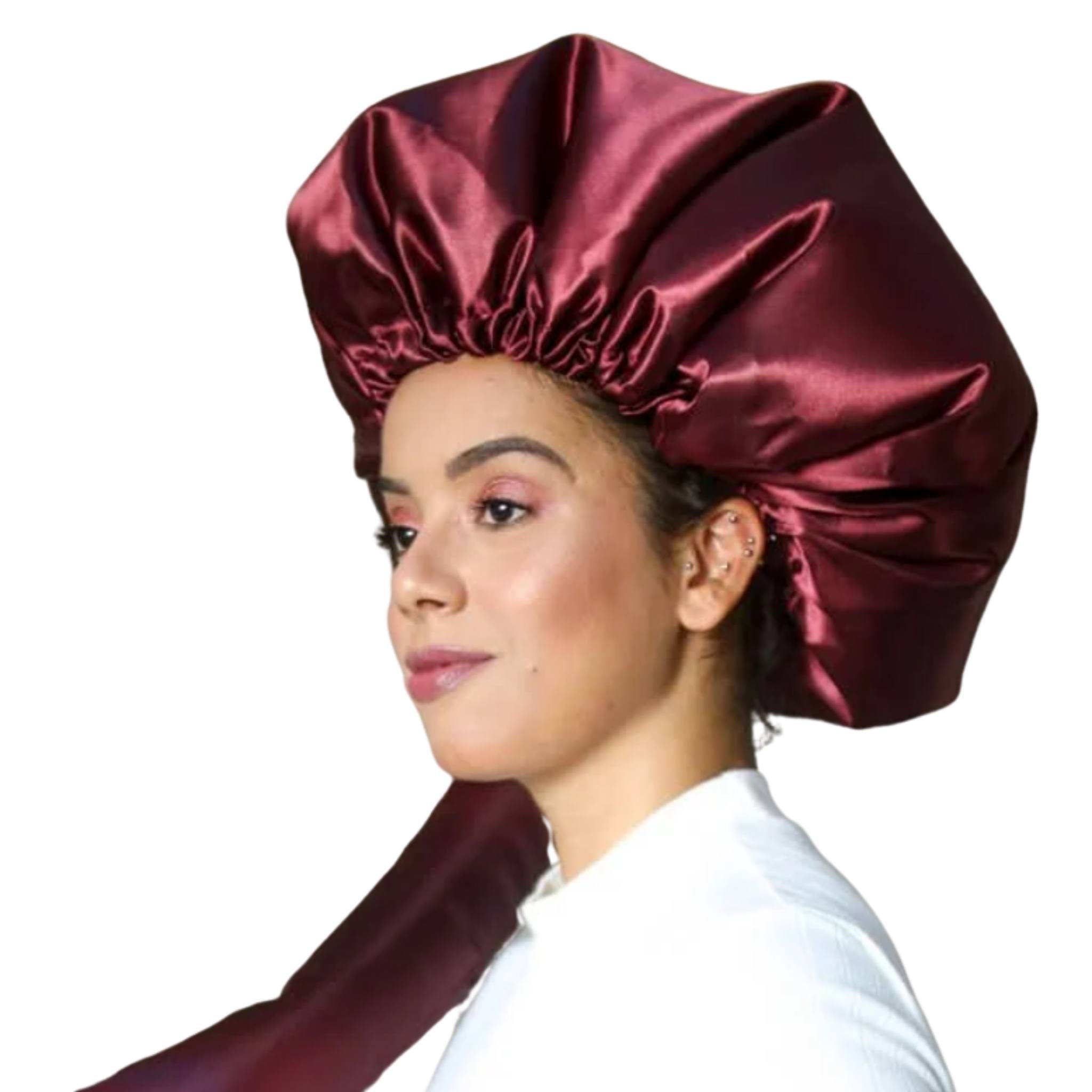 Touca Difusora de Cetim Borgonha - Turban