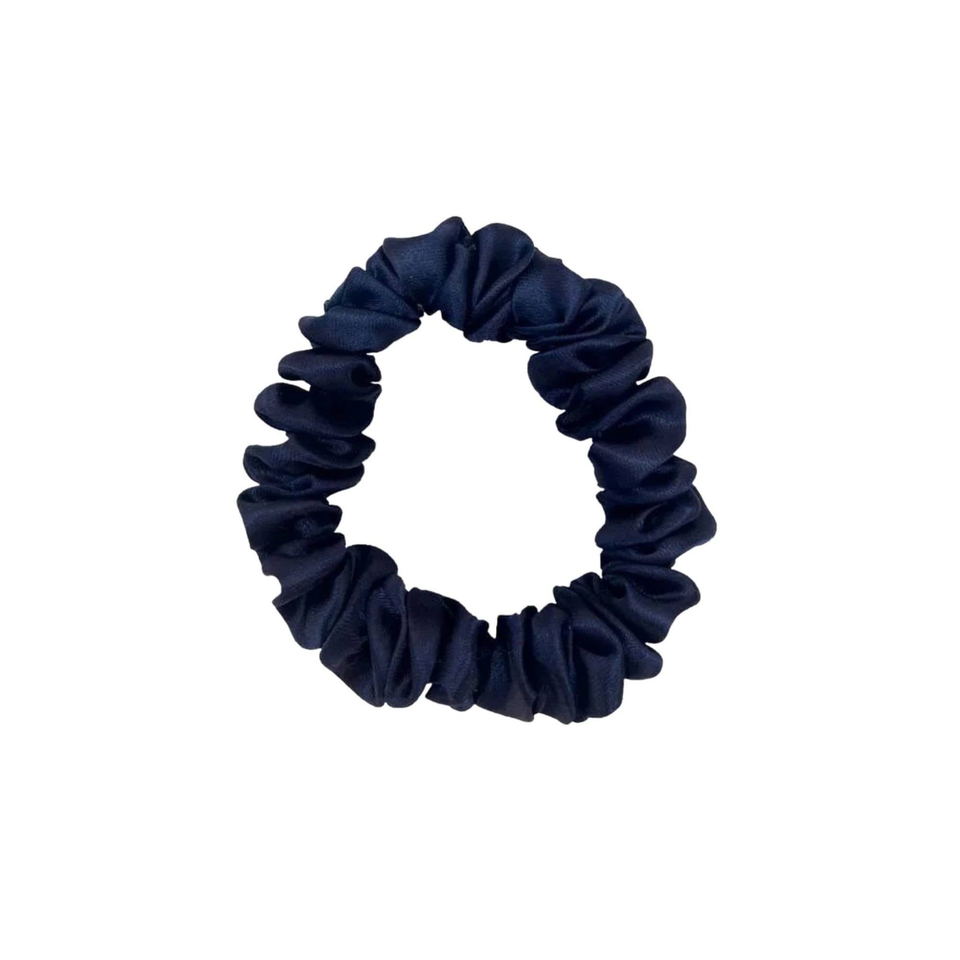 Xuxinha de Cetim Slim Azul Marinho - Turban