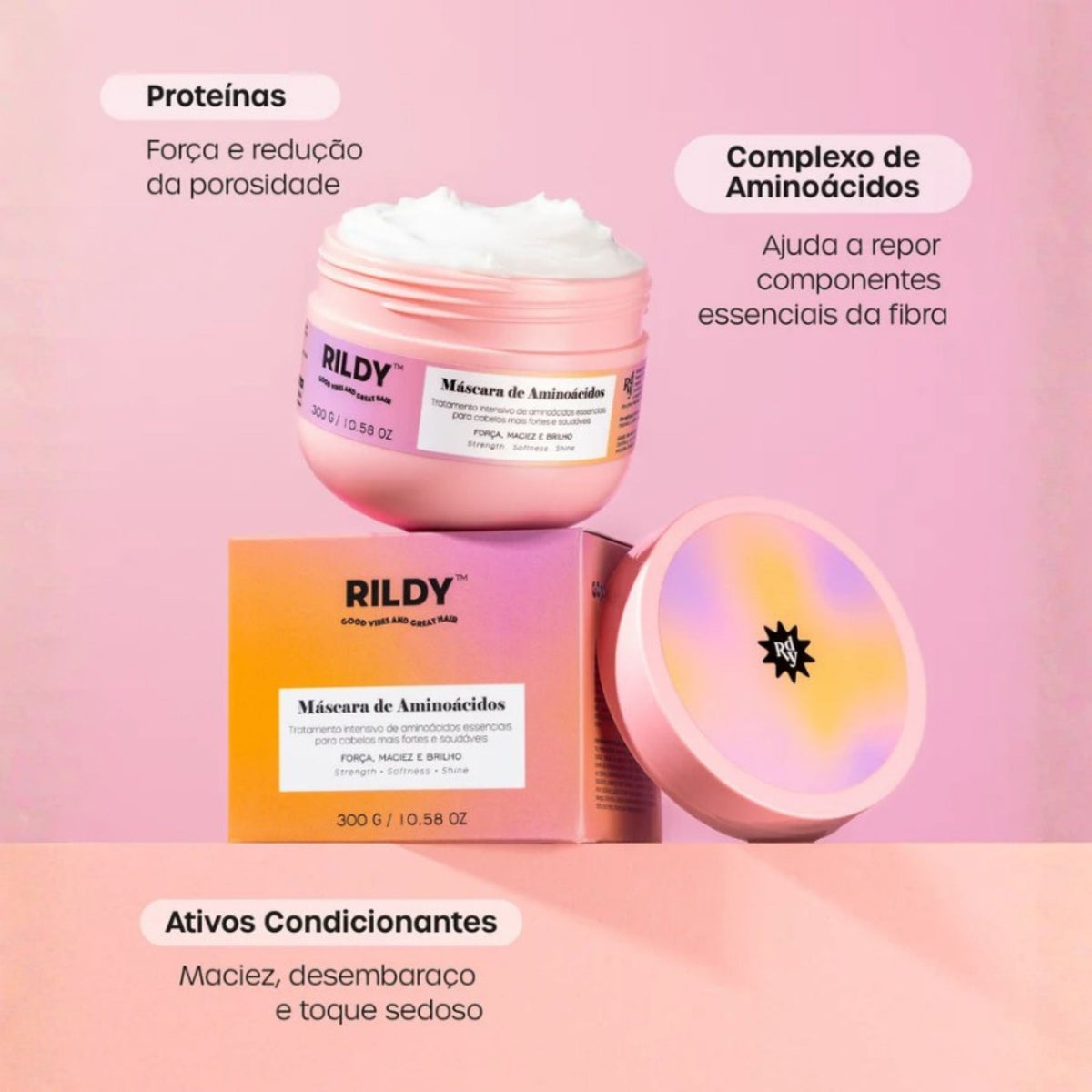 Máscara de Aminoácidos 300g - Rildy