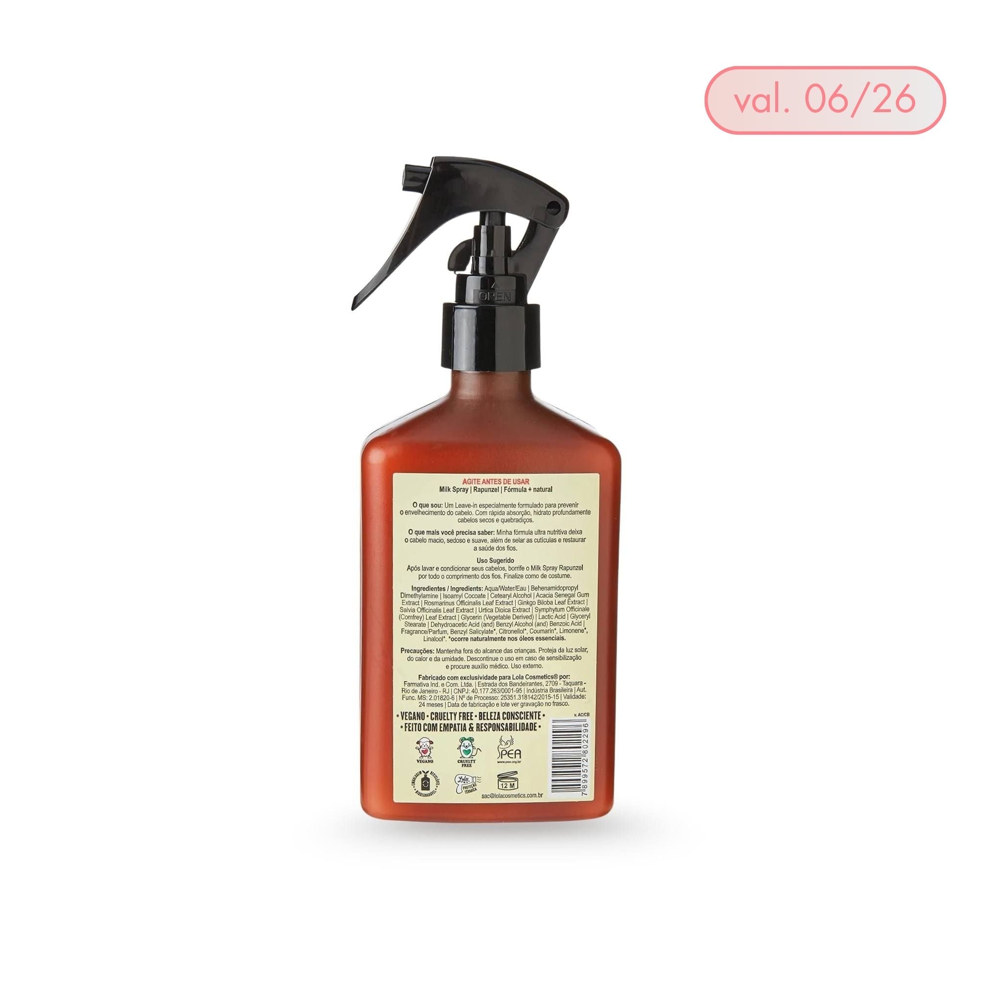 Rapunzel Milk Spray 250ml - Lola Cosmetics